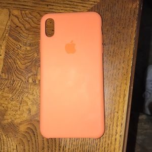 Apple silicone iPhone XS Max case Papaya